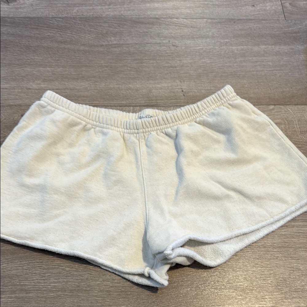 Brandy Melville Cream Terry Shorts